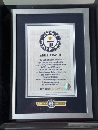 Guinness World Record certificaat